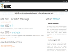 Tablet Screenshot of nioc.nl